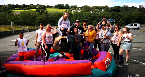 Rodeo Bull Hire Swansea mumbles